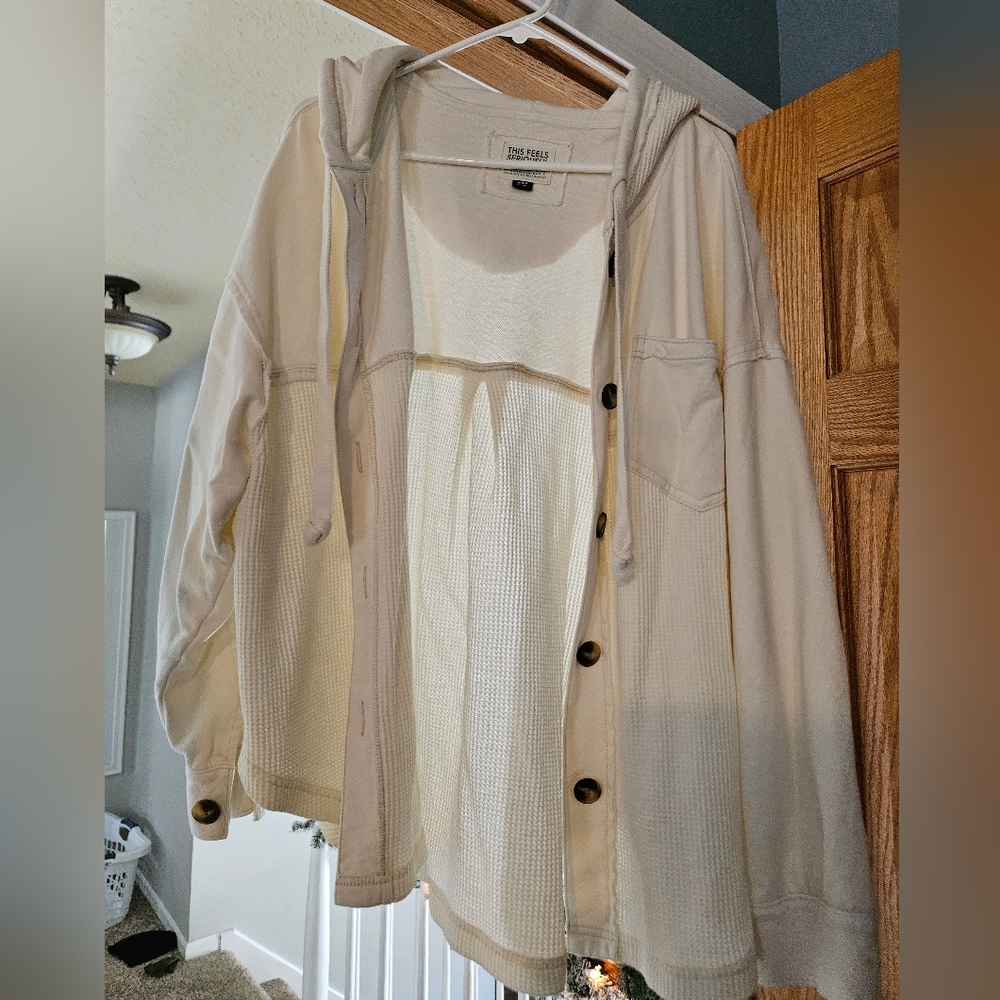 Off-White Hooded Button Up